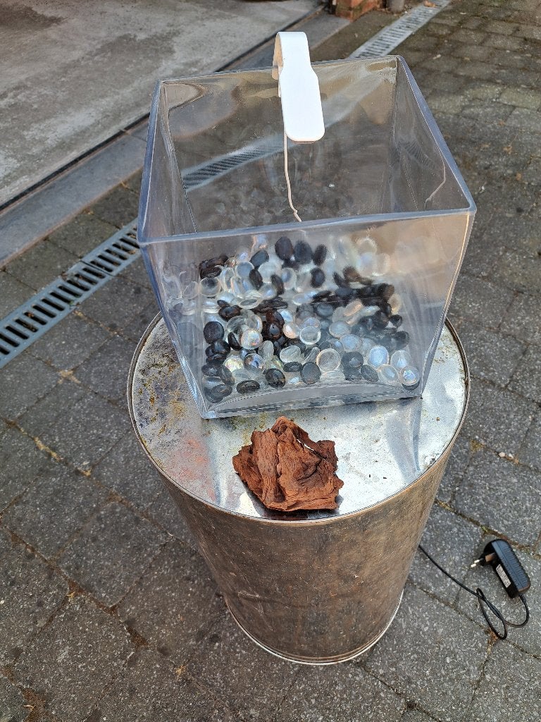 Leeg kubusaquarium glas, Dieren en Toebehoren, Ophalen, Inclusief toebehoren, Zo goed als nieuw, Leeg aquarium