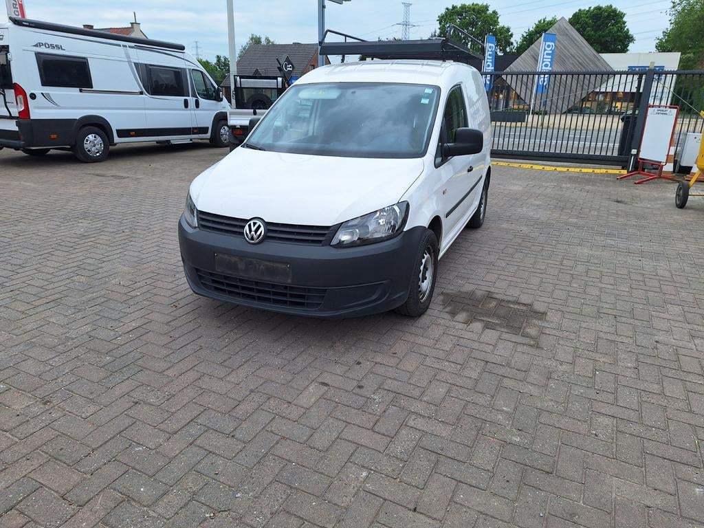 Volkswagen caddy 11/2014 CNG/Benzine 47dkm BTW WAGEN, Autos, Euro 5, Particulier, 3 portes, Blanc