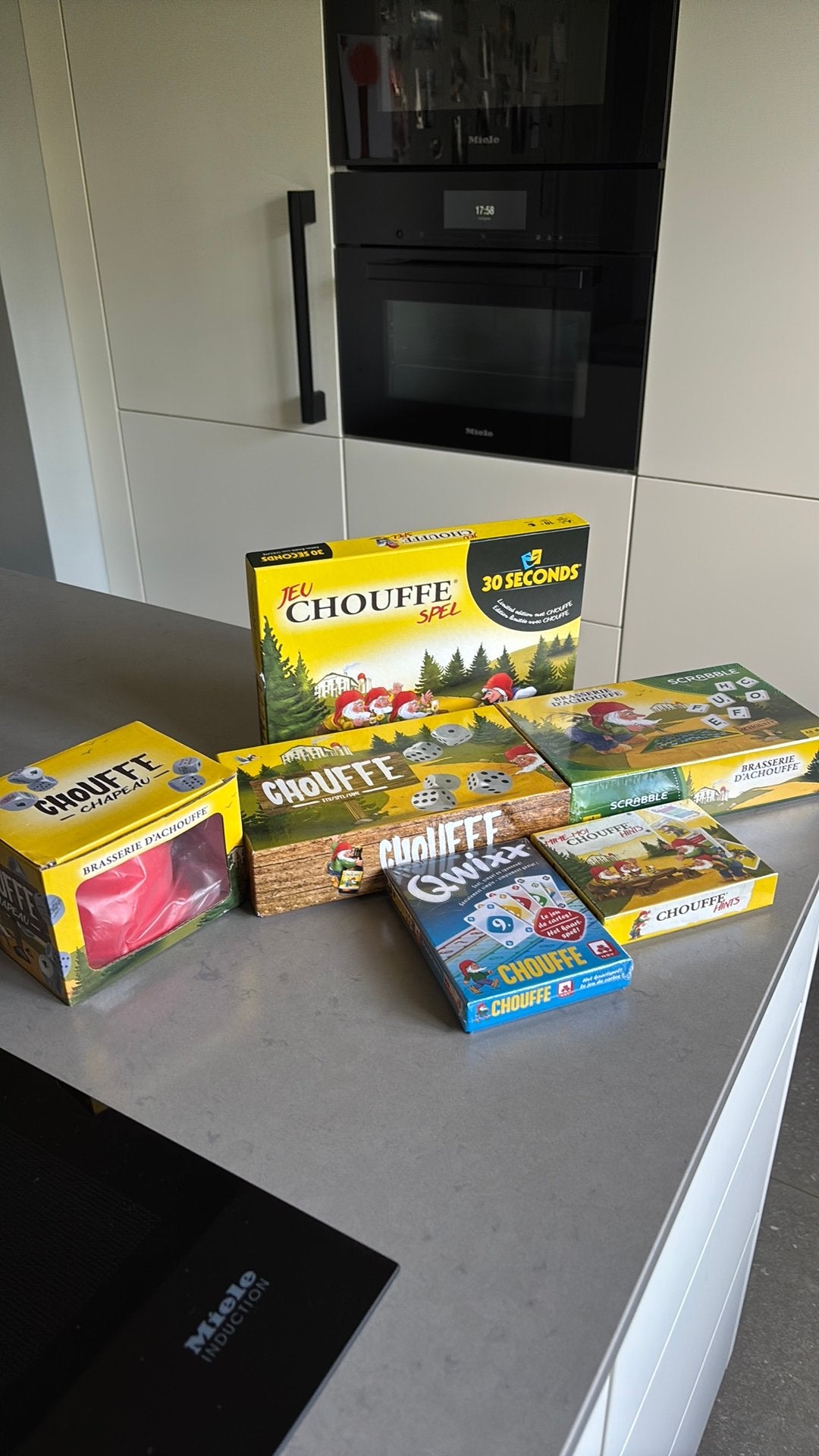 Jeux La Chouffe 6 pièces, Collections, Marques de bière, Enlèvement ou Envoi, Comme neuf