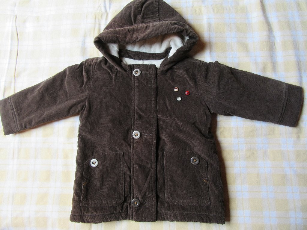 Manteau T2 ans, velours brun, Kinderen en Baby's, Ophalen, Gebruikt, Jongetje of Meisje, Vertbaudet