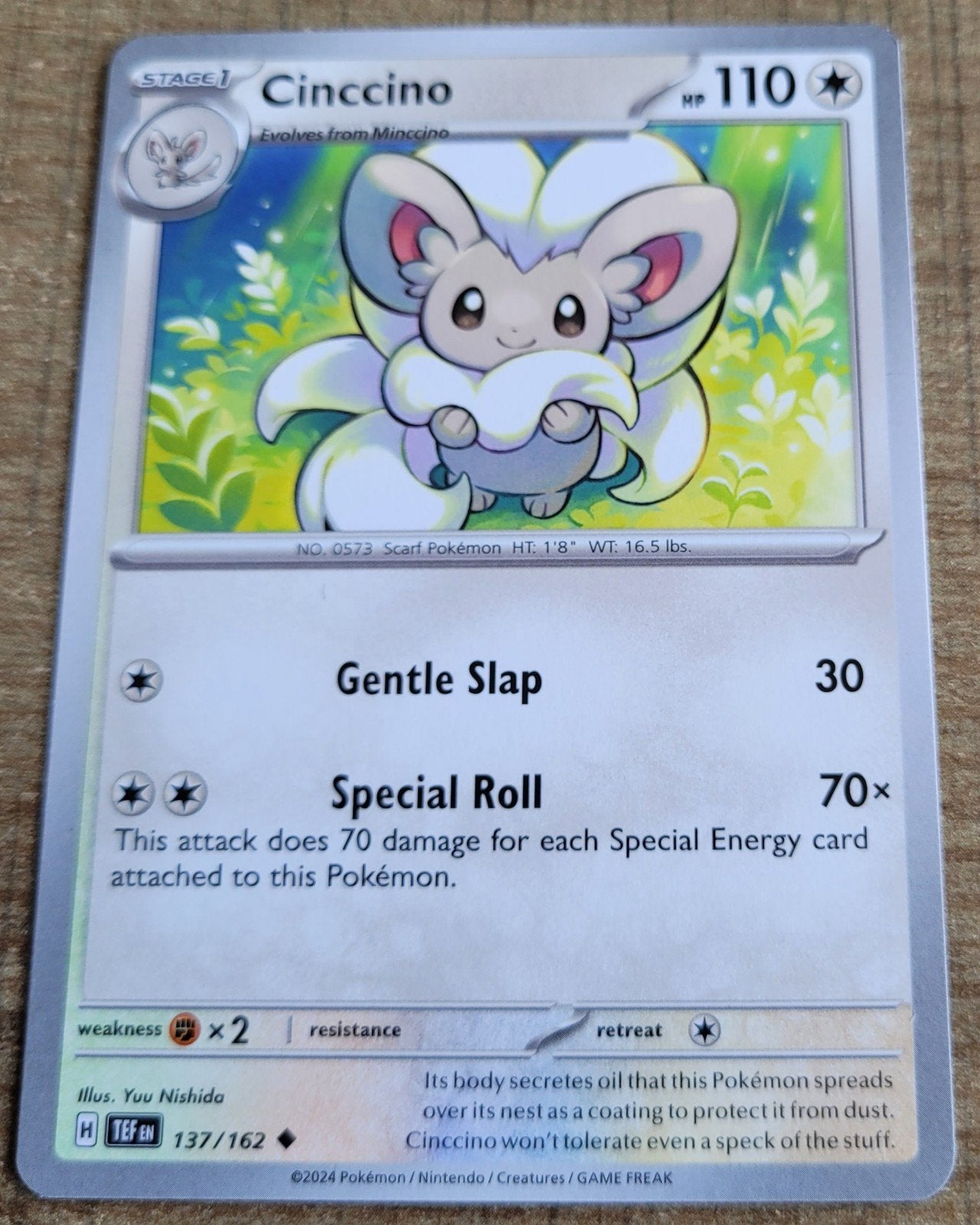 Cinccino (137/162), Ophalen of Verzenden, Zo goed als nieuw, Losse kaart