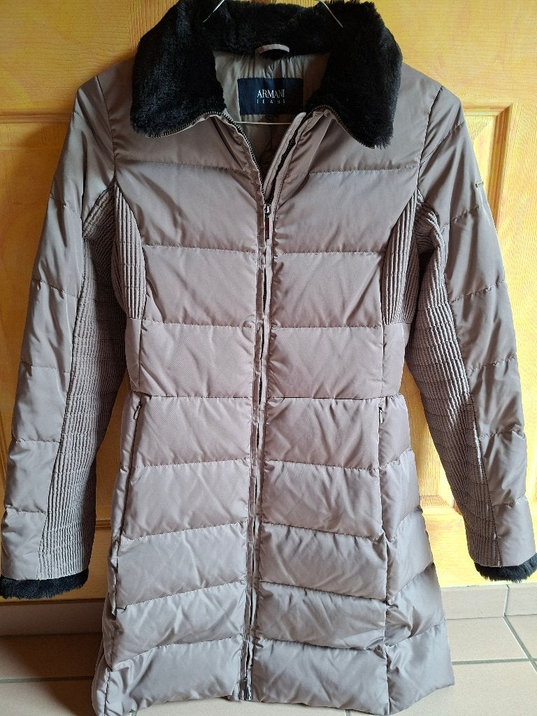 Donzen damesjas Armani, Armani Jeans, Taille 38/40 (M), Comme neuf, Brun