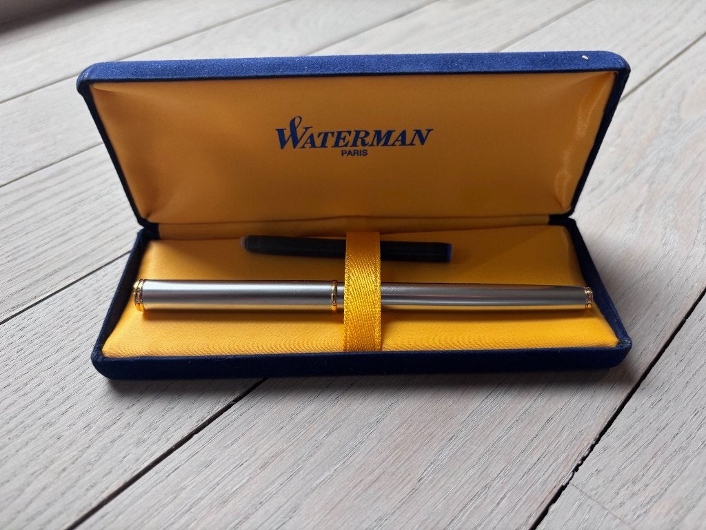 Luxe Waterman Executive Vulpen – Massief 18K Gouden Penpunt, Verzamelen, Ophalen, Met doosje, Zo goed als nieuw, Vulpen