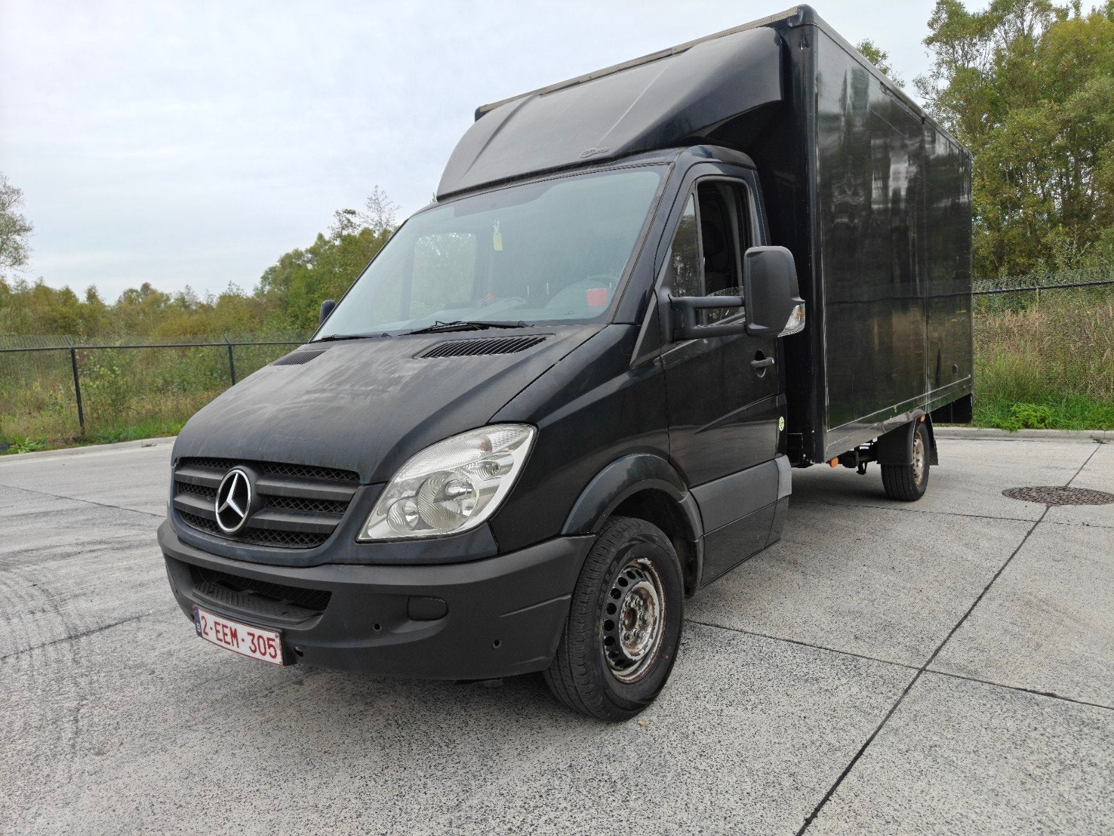 Mercedes Sprinter 513 Meubelbak Euro 5b met Airco Gekeurd, Euro 5, Stof, Zwart, Zwart
