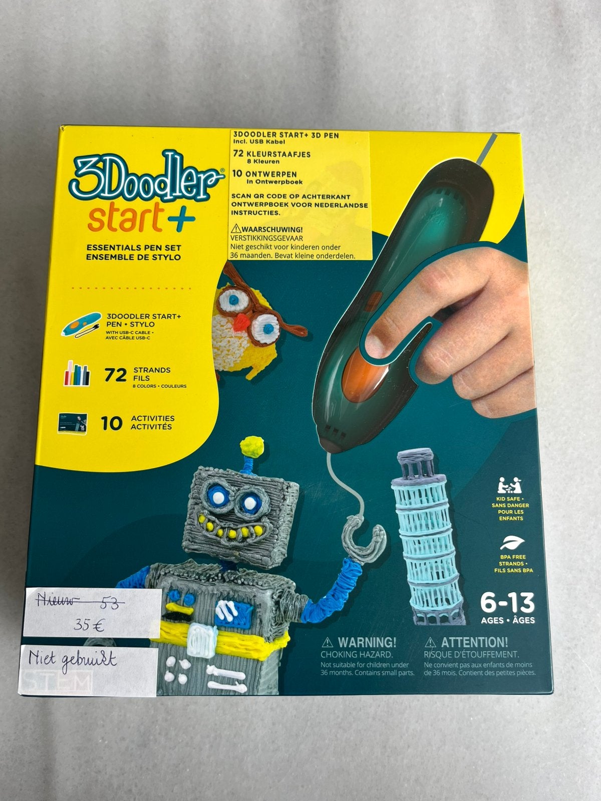 3D-pen nooit gebruikt., Kinderen en Baby's, Speelgoed | Educatief en Creatief, Ophalen of Verzenden, Nieuw, Knutselen