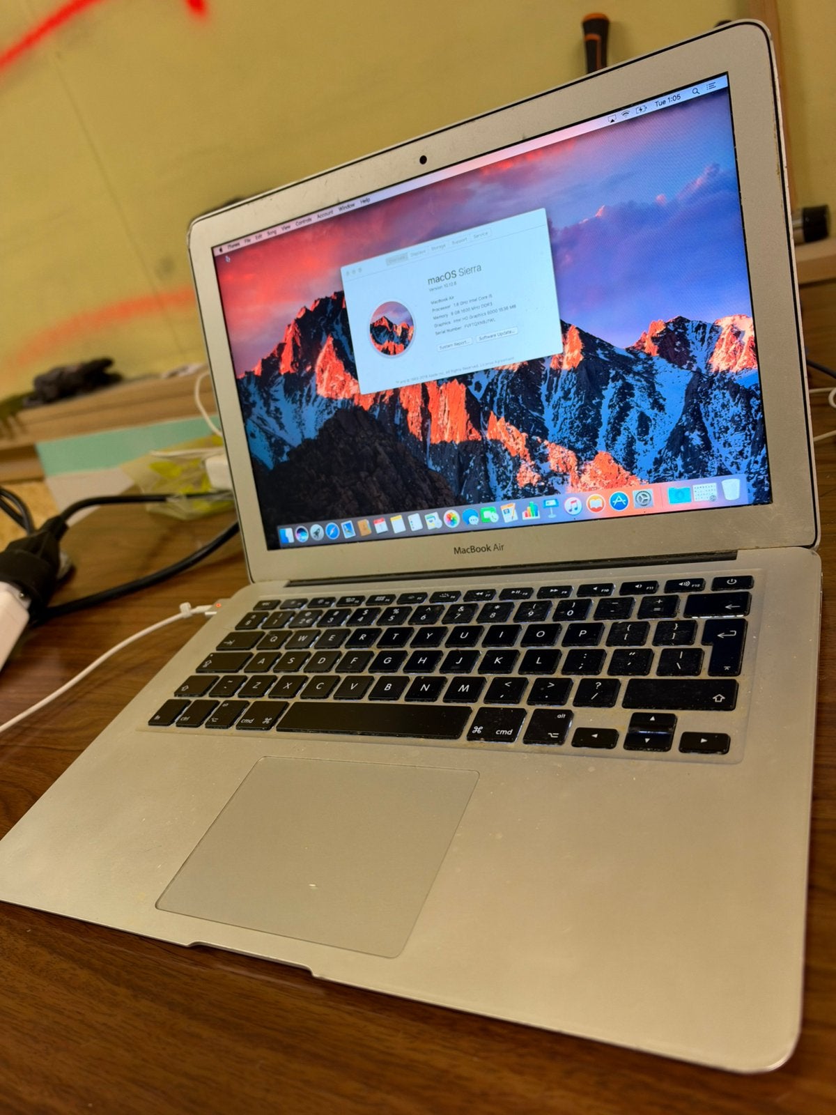 MacBook Air 2017 8GB 256 Gb, Informatique & Logiciels, Enlèvement ou Envoi, Comme neuf, 256 GB, MacBook