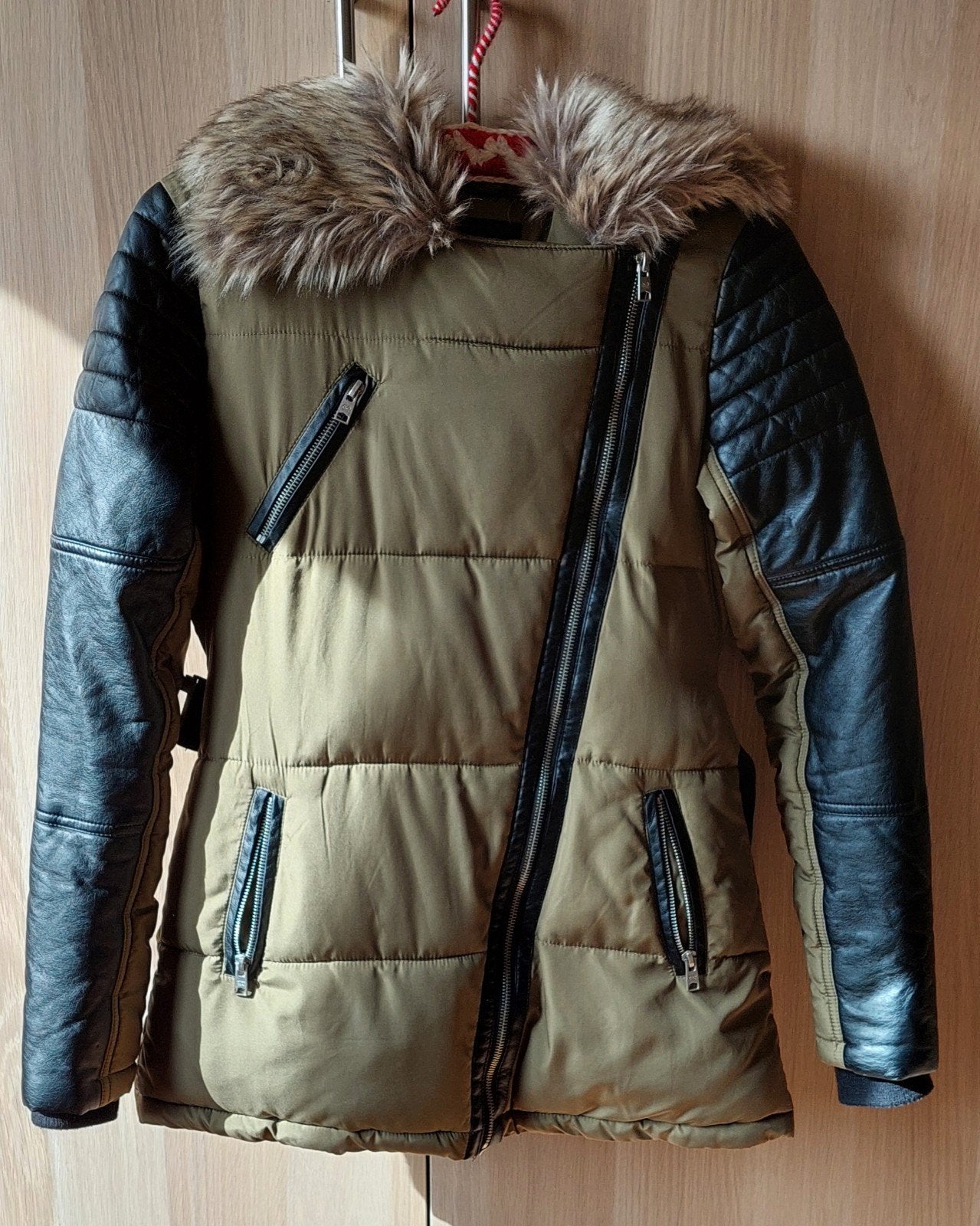 Mooie Cool Cat winterjas, olijfgroen, maat XS, Kleding | Dames, Ophalen of Verzenden, Coolcat, Maat 34 (XS) of kleiner, Gedragen