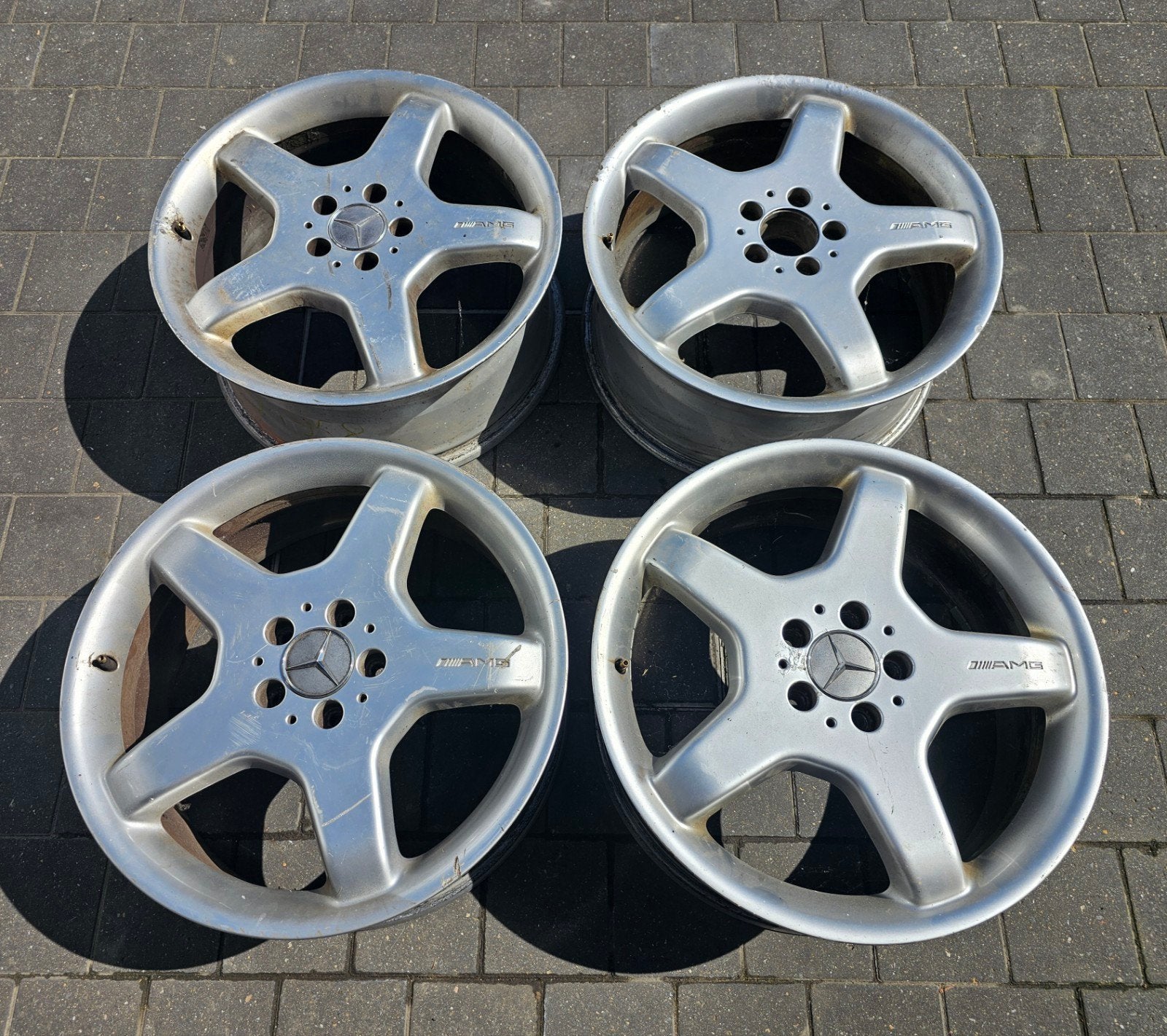 19" Original Mercedes S AMG 5x112, Auto-onderdelen, Banden en Velgen, Ophalen, Gebruikt, 19 inch, Velg(en)