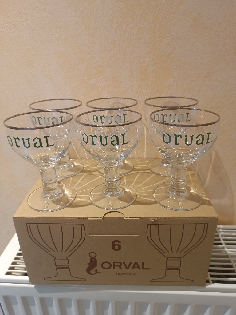 A vendre une caisse de 6 galopins Orval Ange Gardien, Enlèvement, Neuf, Verre ou Verres, Autres marques