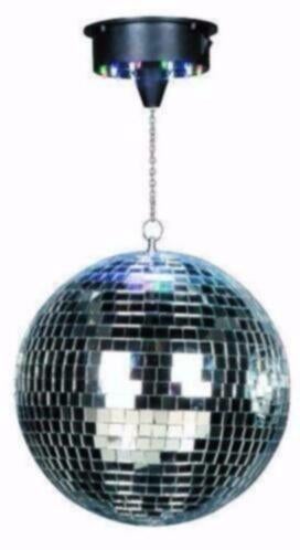 Disco spiegel bol 25 cm met led motor [221-B], Ophalen of Verzenden, Nieuw