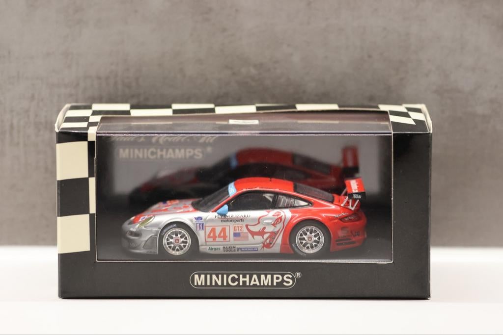 Minichamps 1/43 2007 Porsche 911 GT3 #44 Long Beach GP ALMS, Ophalen of Verzenden, MiniChamps