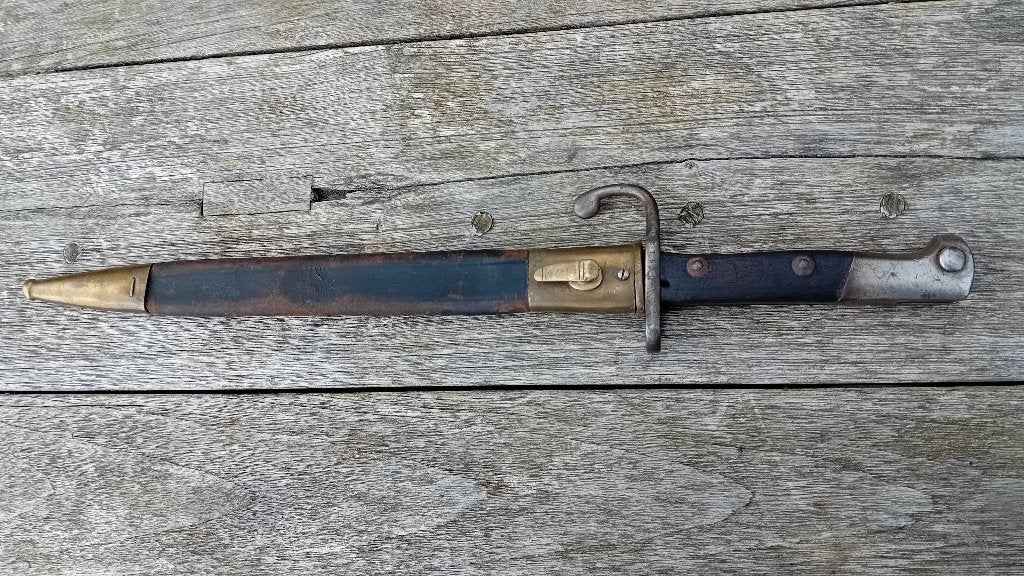 Duitse Mauser bajonet WO2 Simson & Co Suhl, Verzamelen, Ophalen of Verzenden, Landmacht, Mes of Dolk