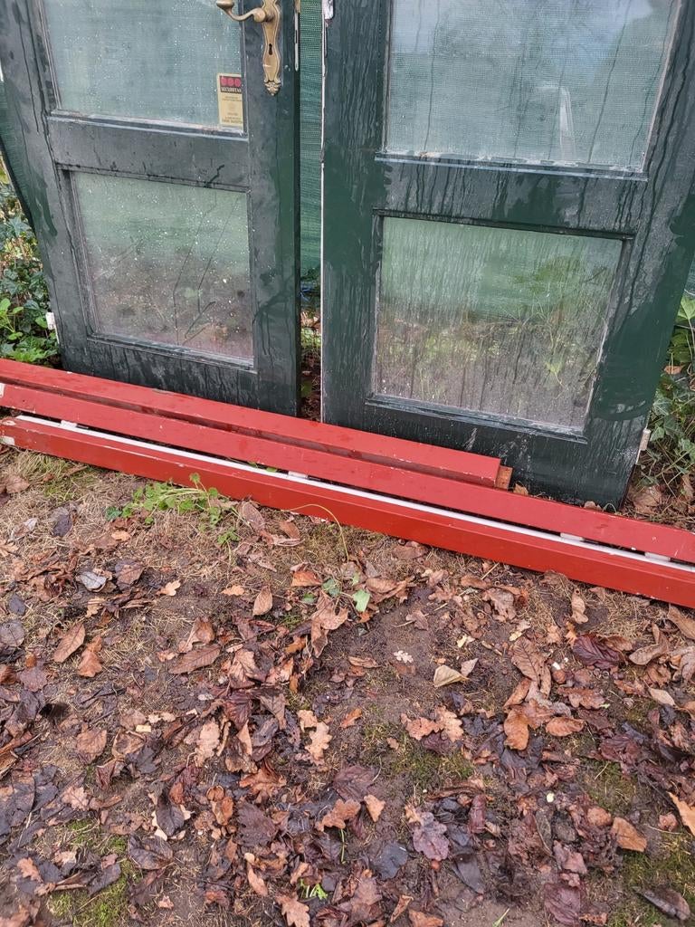 Openslaande tuindeuren van harde hout, Ophalen