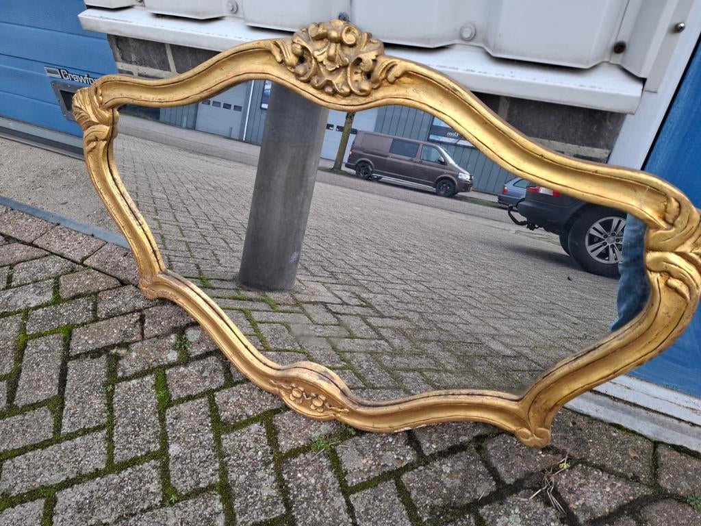 Antieke wandspiegel, Antiek en Kunst, Ophalen
