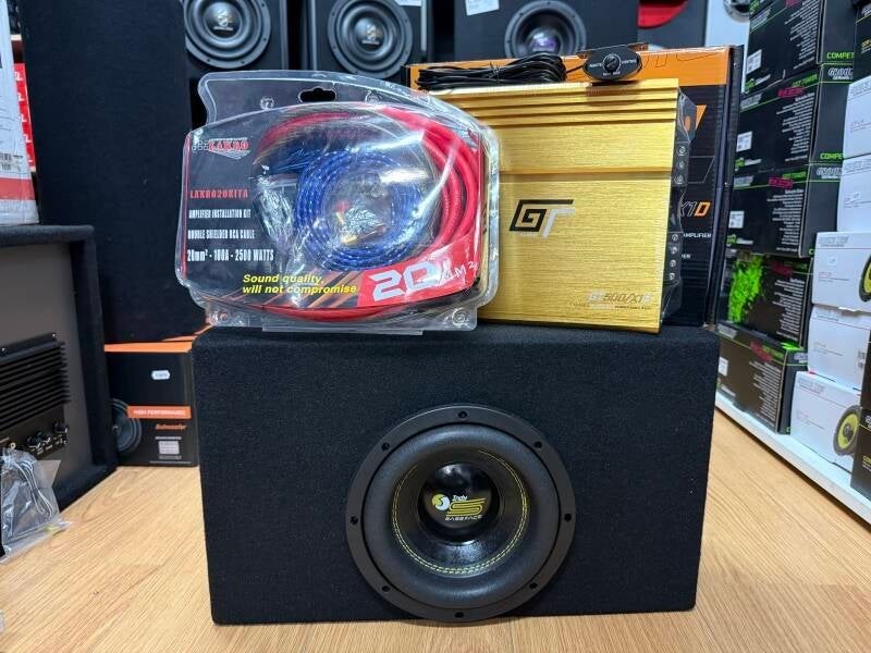 Minipowerpack 1 - Bassface/GT AUDIO - 8 inch - 500 watt RMS, Informatique & Logiciels, Enceintes Pc