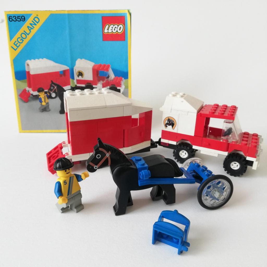 Lego 6359 Horse trailer 1986, City, Lego, Ensemble complet, Enlèvement
