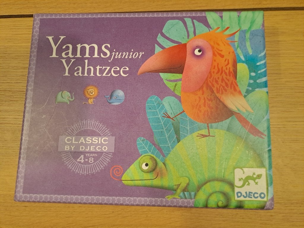 Jeu société Djeco Yams Junior (complet), Hobby & Loisirs créatifs, Trois ou quatre joueurs, Enlèvement, Comme neuf, Djecco