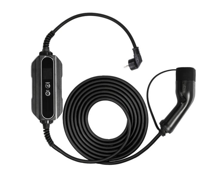 Laadkabel type 2 naar Schuko (stopcontact) - 10 meter - LCD, Ophalen of Verzenden, Zo goed als nieuw, Laadkabel