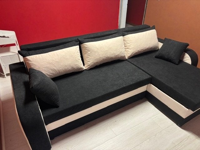 Salon - Slaapbank, Huis en Inrichting, Ophalen, Hout, 125 tot 150 cm, Zo goed als nieuw
