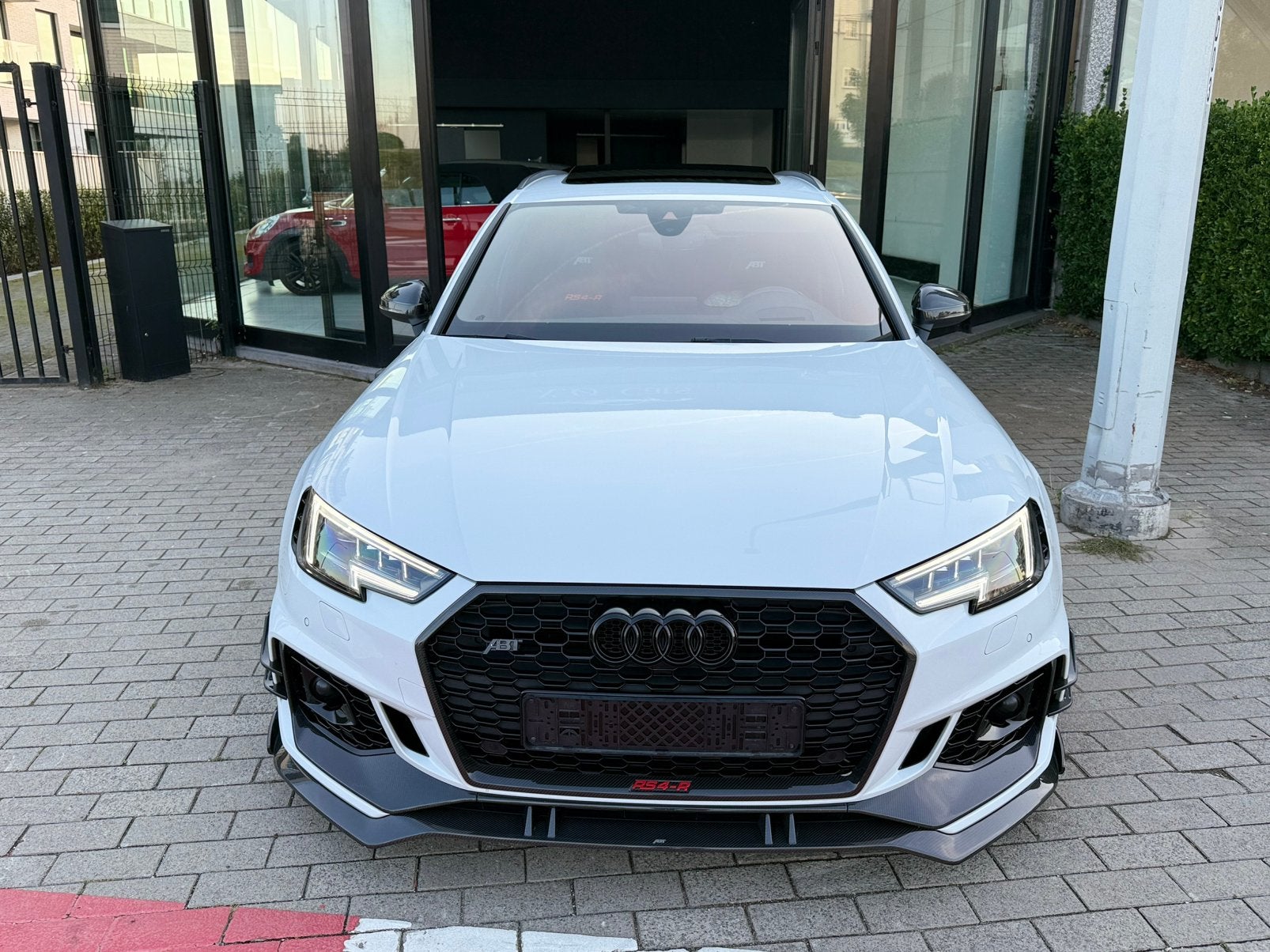 Audi RS4 ABT-R | 2019 | 550Pk | 36.500Km | 1/50Uniek auto |, Euro 6, Wit, Leder, Bedrijf
