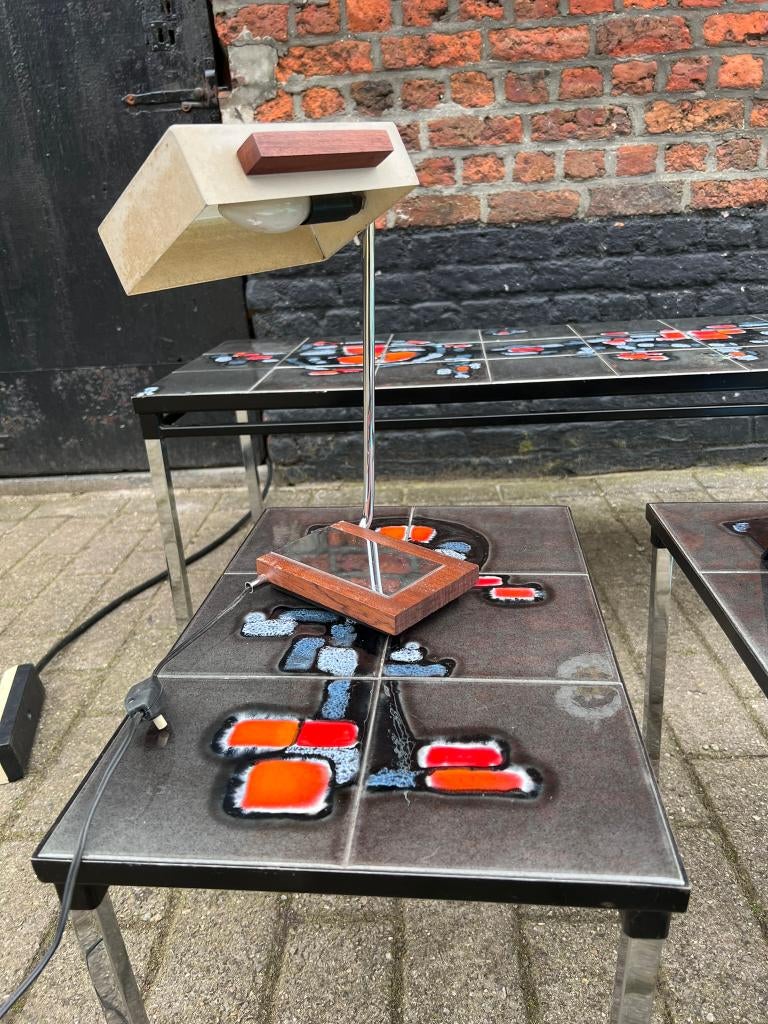 Zeldzame originele 1960 Kaiser licht metalen teakhouten ta, Ophalen of Verzenden