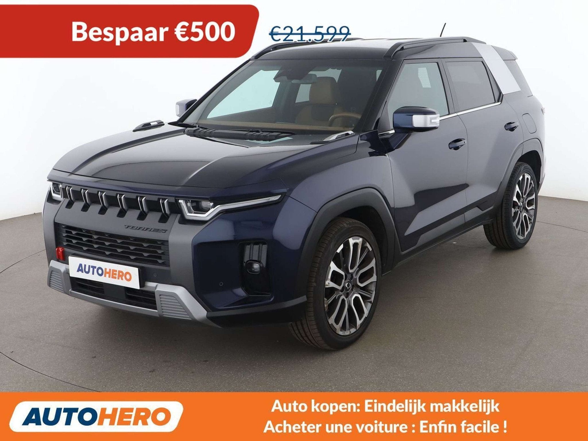 SsangYong Torres 1.5 T-GDI Dream (automatique), Autos, Cuir, Euro 6, Autres carburants, Détection des panneaux routiers
