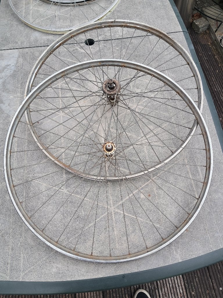 Fietswielen, Fietsen en Brommers, Gebruikt, Staal, Stadsfiets, Ophalen