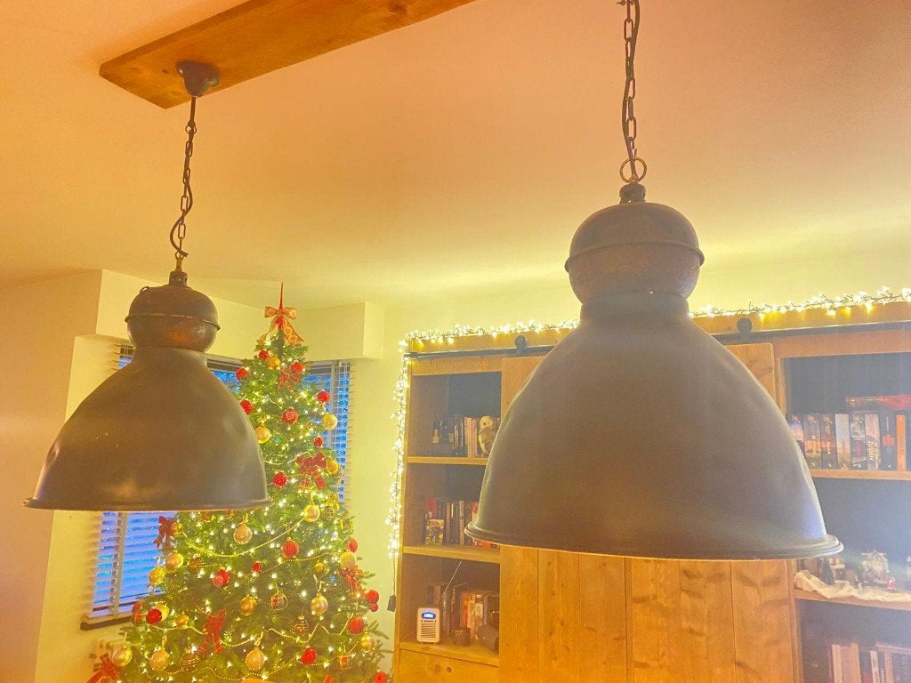 Rustieke hanglampen, Enlèvement, Utilisé, Autres matériaux, Rustiek