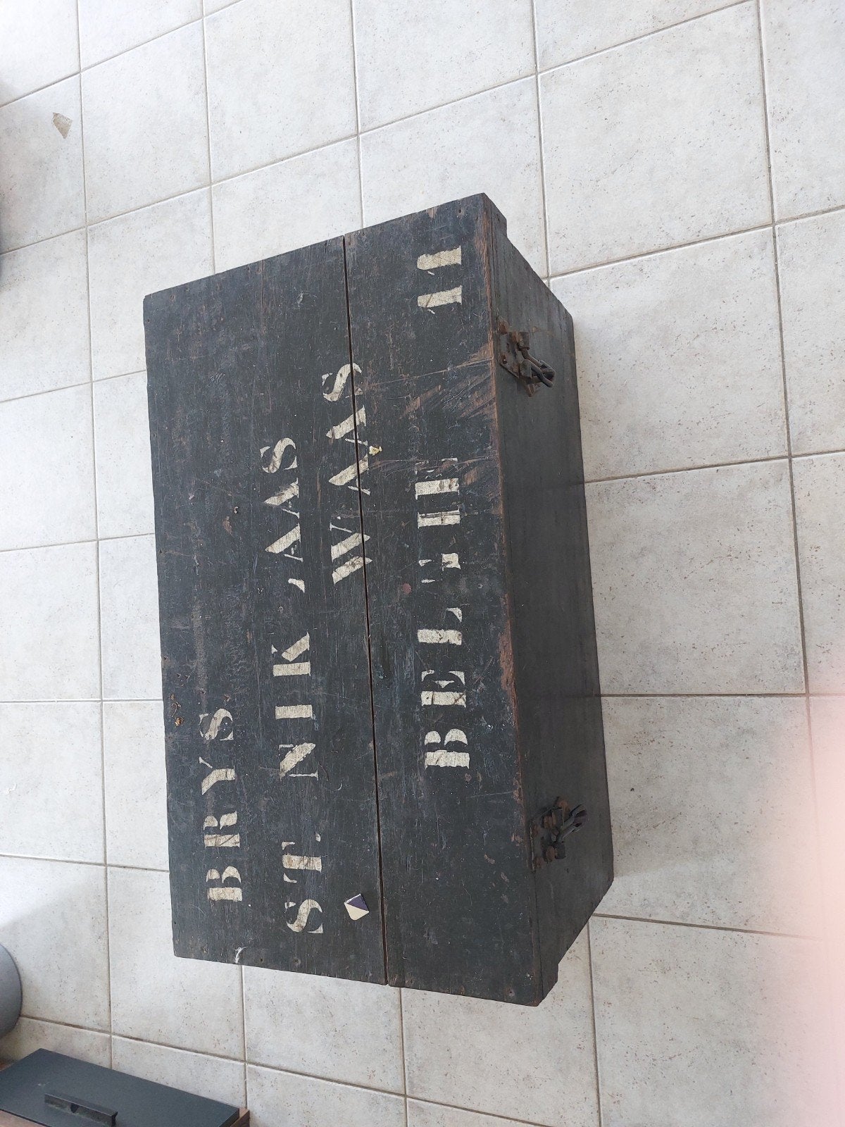Houten  kist, Huis en Inrichting, Ophalen, Gebruikt