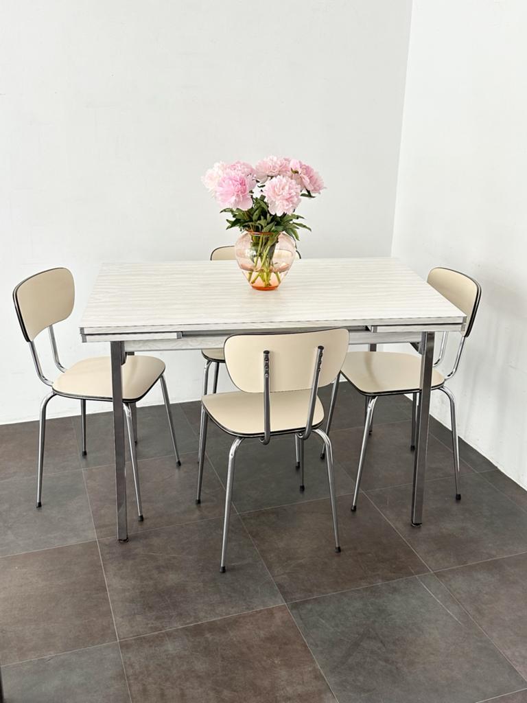 Table extensible en Formica, Antiek en Kunst, Antiek | Meubels | Tafels, Ophalen