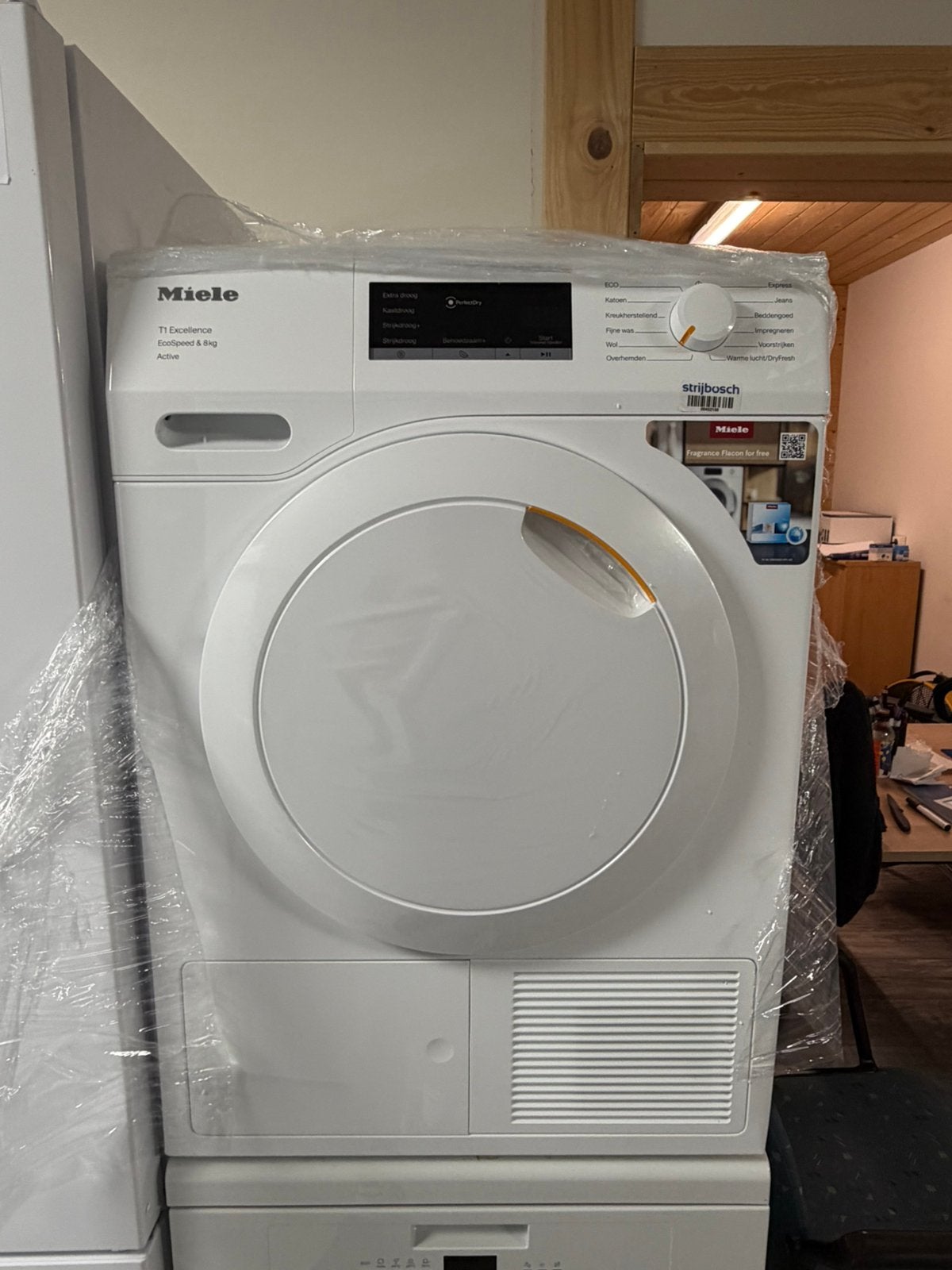 Miele T1 Excellence TEA535WP WarmtepompDroger 8KG A++ Nieuw, 8 tot 10 kg, Nieuw, Ophalen of Verzenden, Voorlader