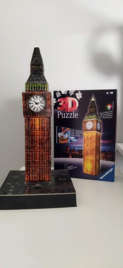 Ravensburger 3D Puzzel Big Ben Nightedition, Hobby en Vrije tijd, Denksport en Puzzels, Ophalen of Verzenden, Minder dan 500 stukjes