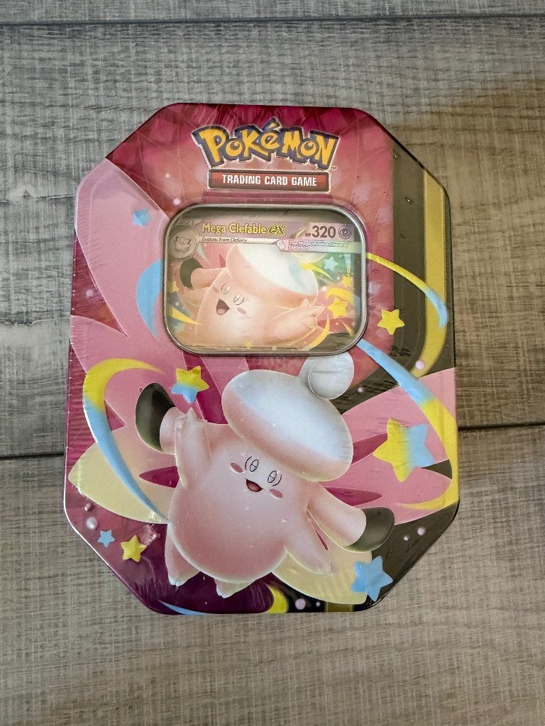—SEALED— Mega Moonlit Tin: Mega Clefable, Ophalen, Nieuw