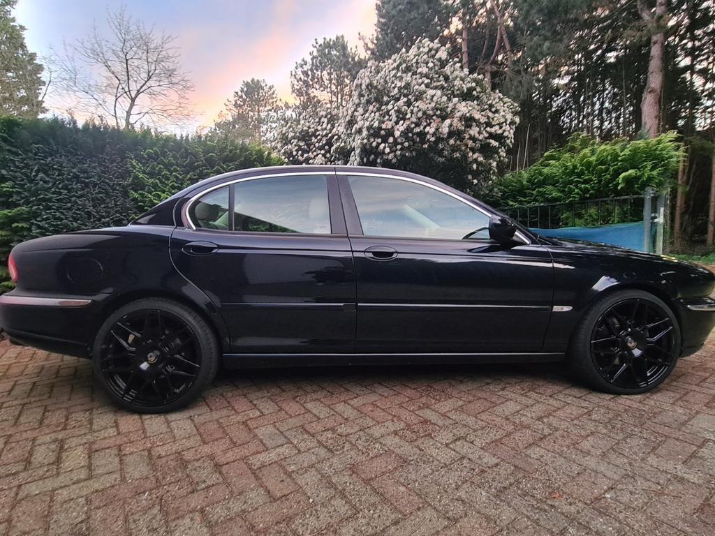 Jaguar X-Type 2.0 V6 Executive (NEDERLANDS KENTEKEN), Autos, Cuir, Achat, Beige, Carnet d'entretien