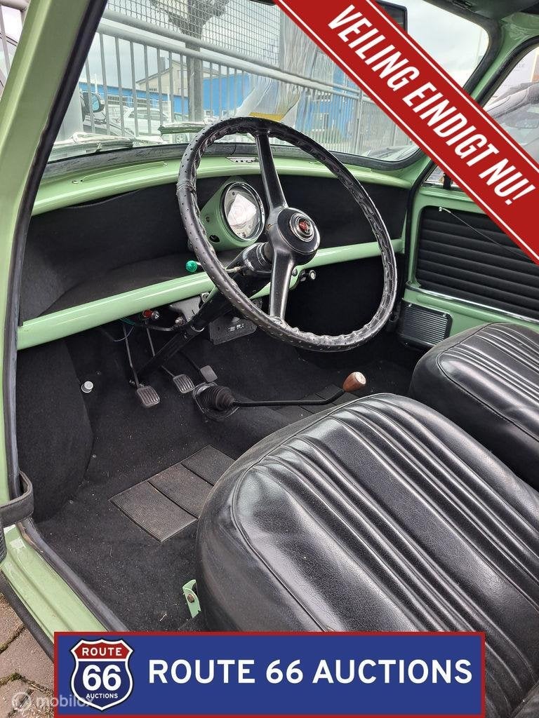 Austin Mini 850 De Luxe | 1961 | Route 66 Auctions, Auto's, Austin, Zwart, Bedrijf, Handgeschakeld