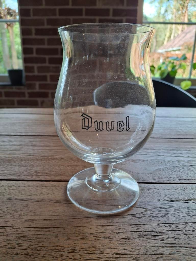 Duvel glas café glas jaren 80, Ophalen of Verzenden