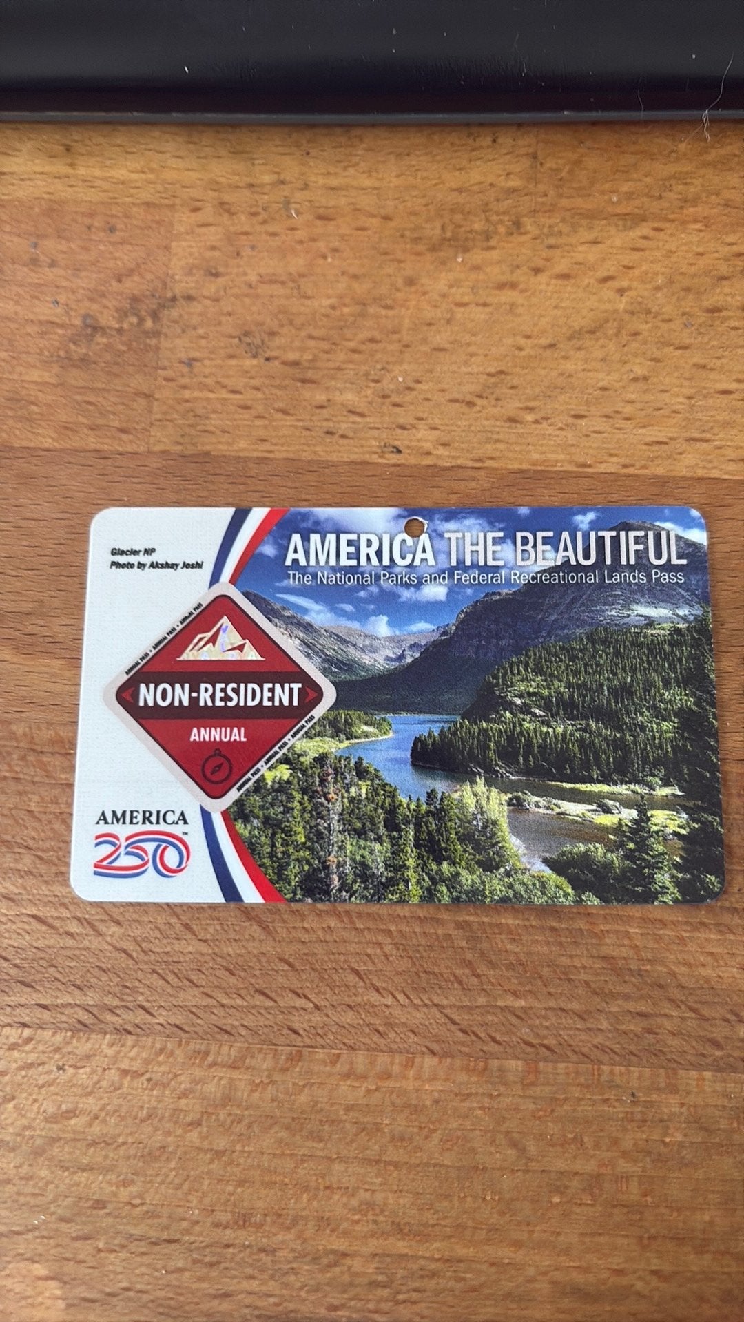 America the beautifull, Drie personen of meer, Ticket of Toegangskaart