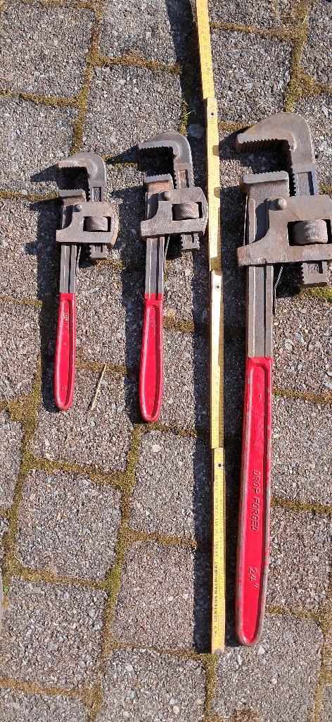 3 pijptangen, Doe-het-zelf en Bouw, Gereedschap | Handgereedschap, Ophalen, Gebruikt