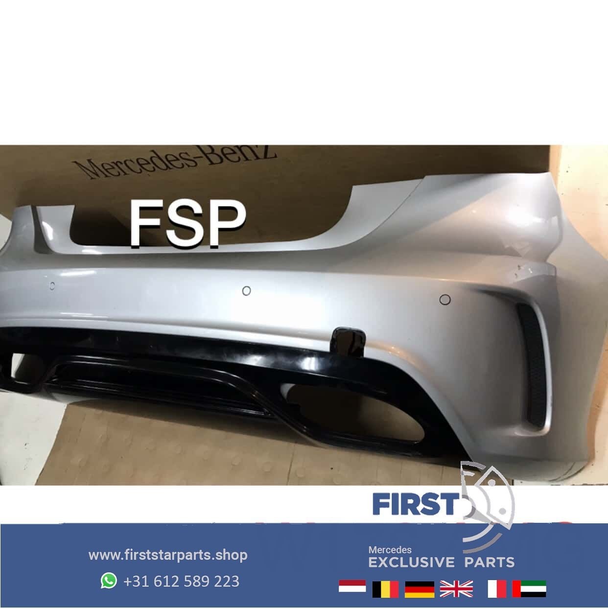 W176 A KLASSE ACHTERBUMPER A1768852325 AMG BUMPER 2013-2018, Arrière, Utilisé, -, -