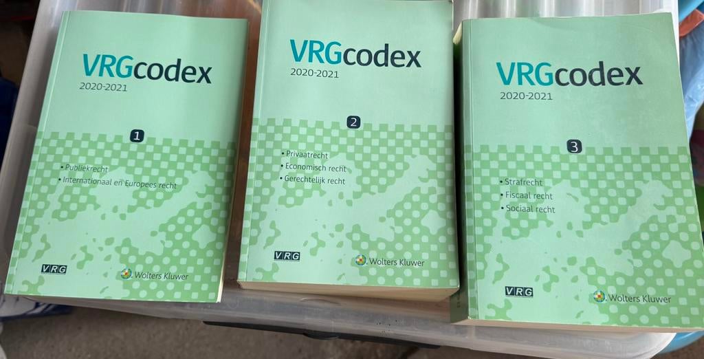 VRG Codex 2020-2021 3 delen, Enlèvement ou Envoi