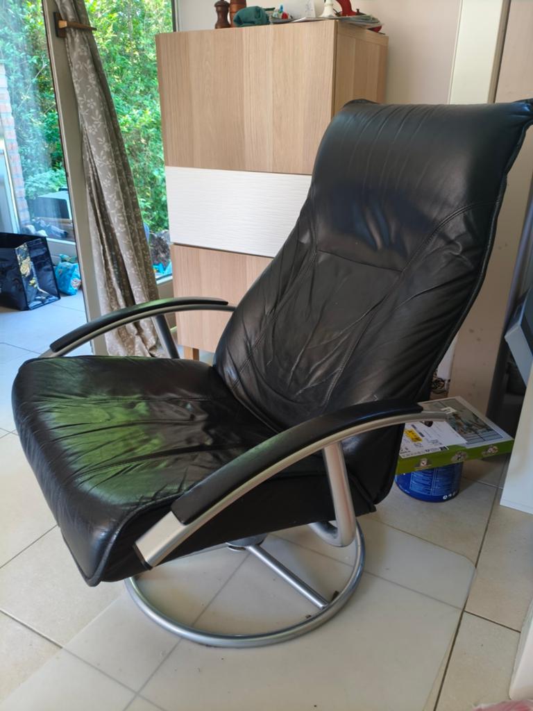 Fauteuil en cuir KEBE, Enlèvement, Cuir