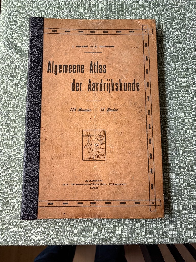 Oude schoolatlas uit 1913, Boeken, Overige atlassen, 1800 tot 2000, Wereld, Ophalen