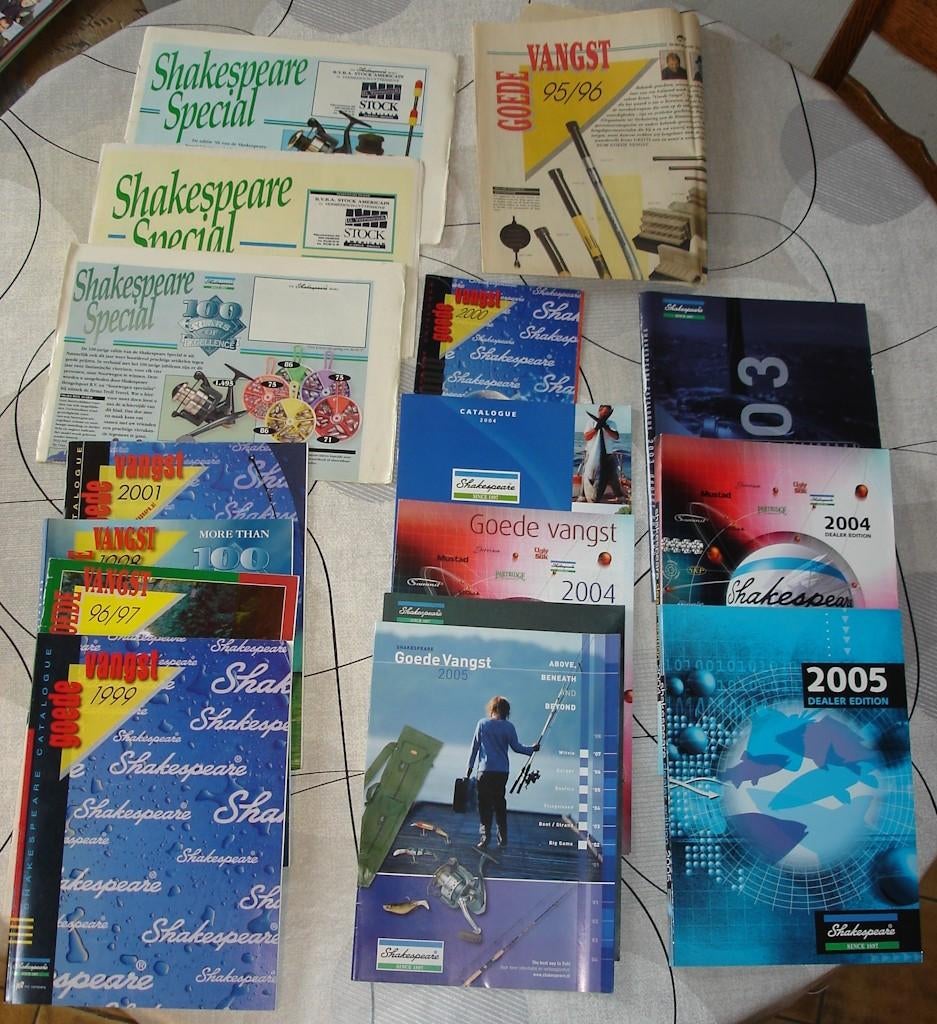 lot oudere catalogen van Shakespeare, Ophalen, Gebruikt, Boek of Tijdschrift