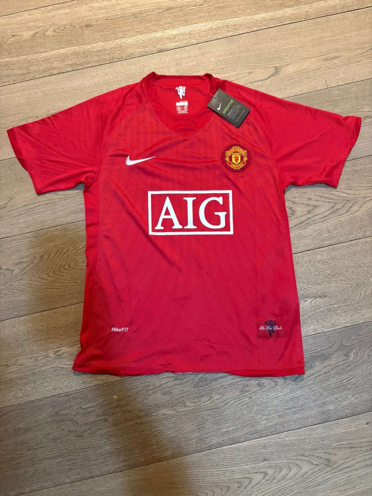 Vintage Manchester United 2007-09 Home Shirt Ronaldo #7, Sport en Fitness, Maat M, Ophalen of Verzenden, Nieuw, Shirt