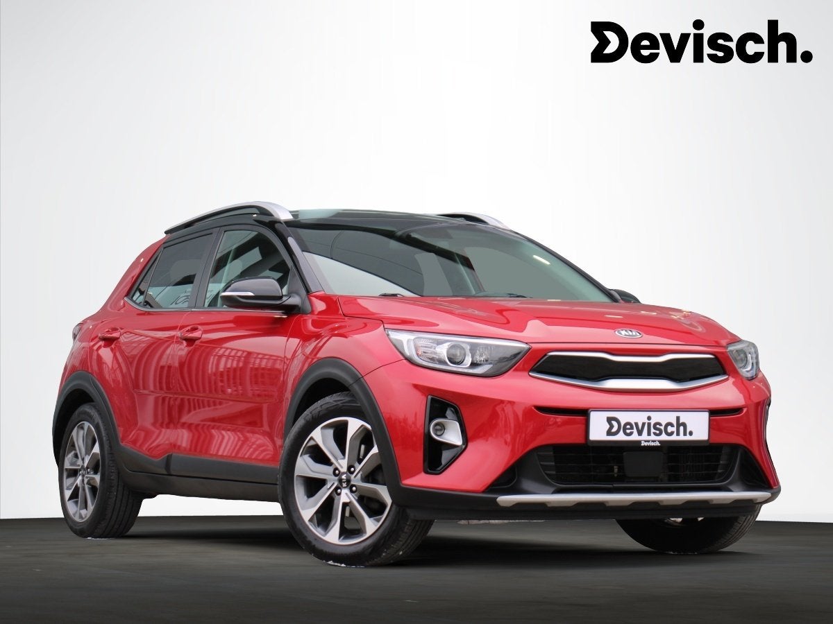 Kia Stonic 1.0T Autom 120PK *CAM*APPLE/ANDROID*AFN.TREKHAAK*, Autos, Rouge, 998 cm³, Euro 6, Entreprise