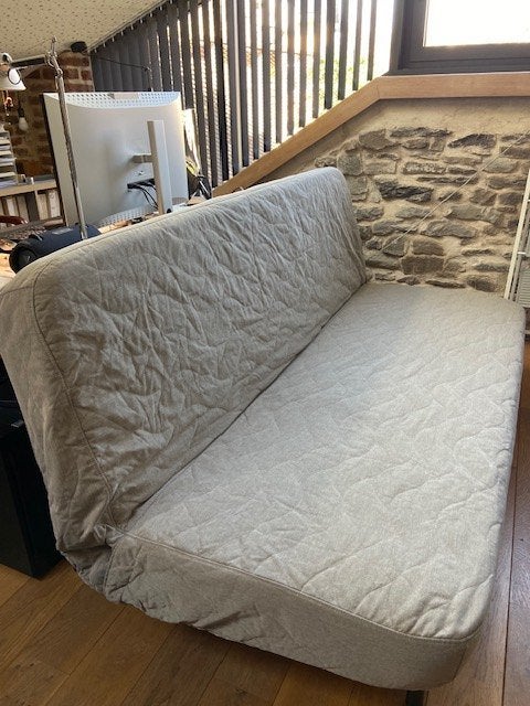 Canapé convertible, Moins de 150 cm, Banc droit, Métal, Comme neuf