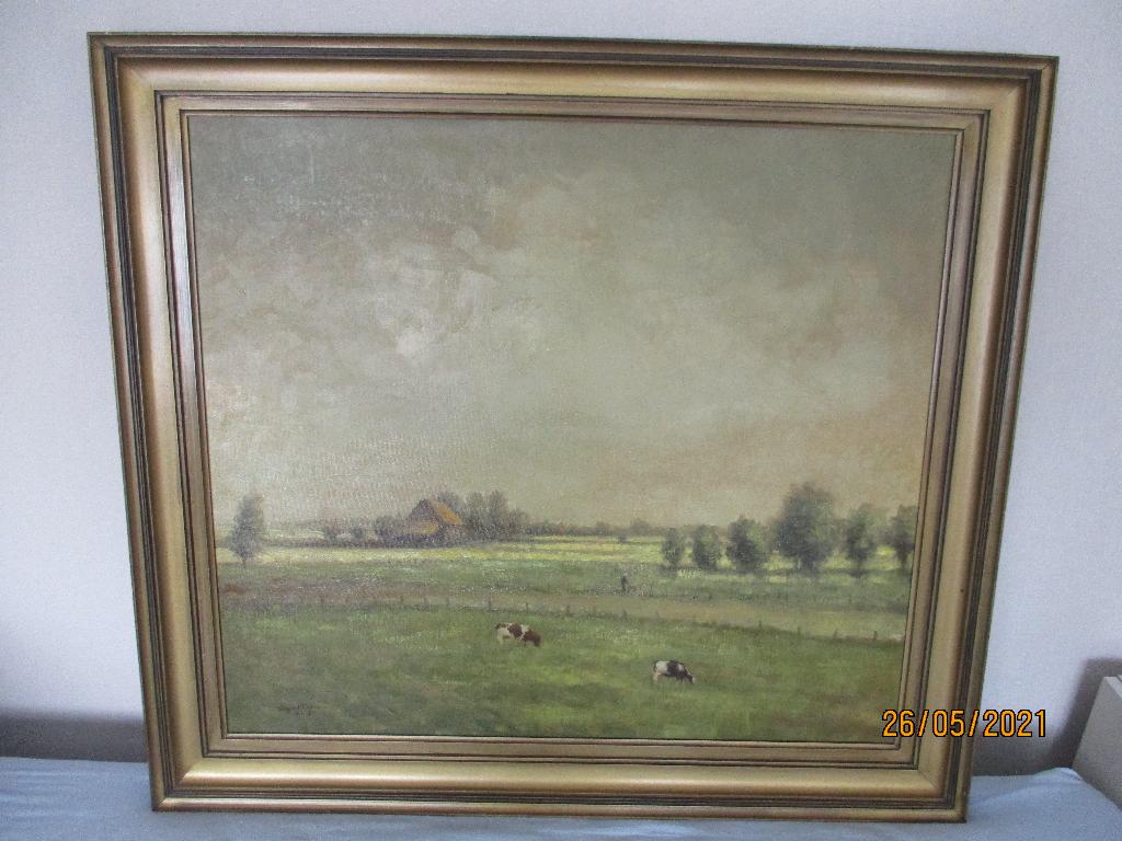 schilderij Eug. VD Linden, Enlèvement