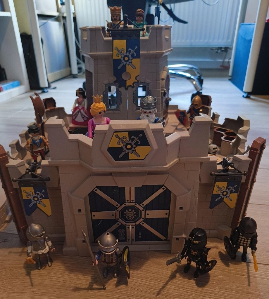 Kasteel met toren en piratenhuis, Ophalen, Complete set, Zo goed als nieuw, Kasteel/Fort