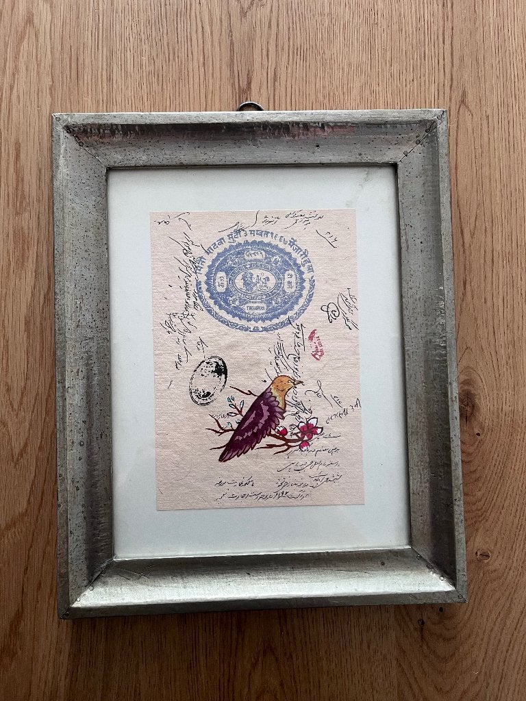 Frame met prent, Verzamelen, Ophalen, 1980 tot heden, Zo goed als nieuw, Dier