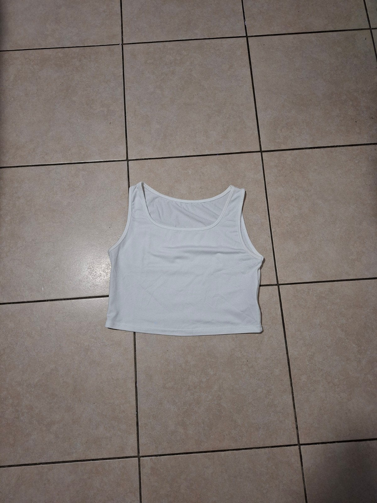 Petit top blanc sans manche Shein, Kleding | Dames, Topjes, Ophalen, Wit, Zo goed als nieuw, SHEIN